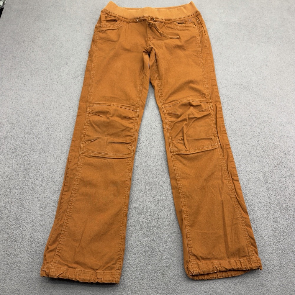 prAna Avril Climbing Pants Womens S Burnt Caramel Hiking Outdoors Organic Cotton